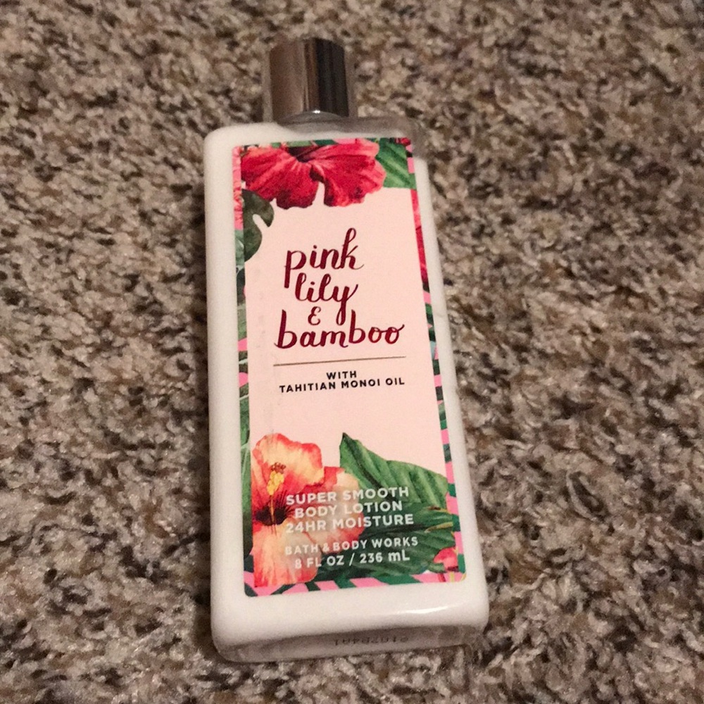 Pink Lilly and bamboo lotion